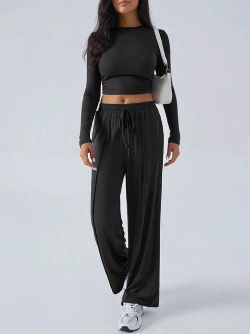 'Riftwear' Long Sleeve Top and Pants Set - Celes Fashion